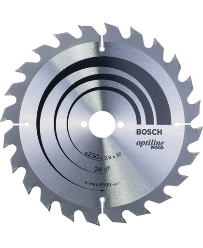 Bosch Cirkelzaagblad Optiline Wood 230 x 30 x 2,8 mm, 24