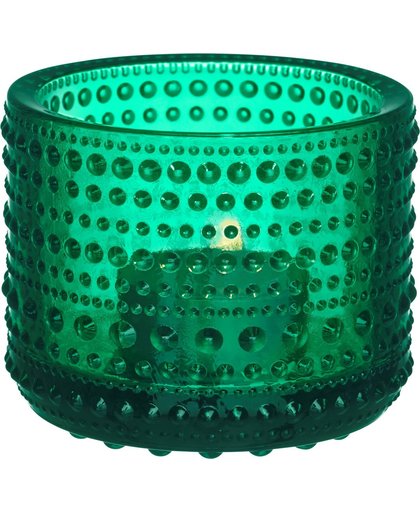 Iittala Kastehelmi Waxinelichtjeshouder - Sfeerlicht - h 6,4 cm - emerald