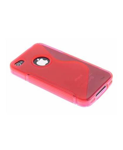 Rosé s-line flexibel tpu hoesje voor iphone 4 / 4s