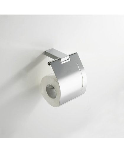 Praya Eris toiletrolhouder met klep chroom