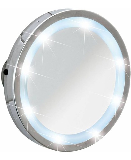 Wenko spiegel Mosso, LED, zuignappen, 11,5 cm, 3x vergr.