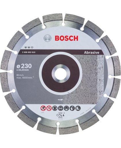 Bosch - Diamantdoorslijpschijf Expert for Abrasive 230 x 22,23 x 2,4 x 12 mm