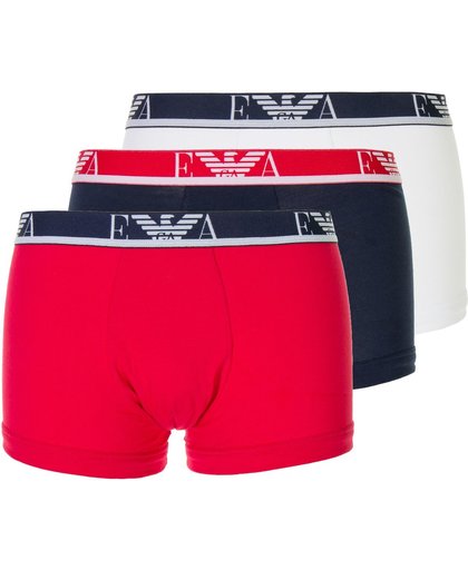 Emporio Armani Boxershort - Maat XL  - Mannen - wit/ donker blauw/ rood