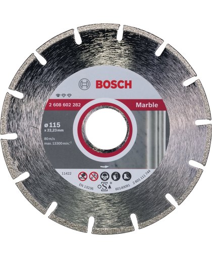 Bosch - Diamantdoorslijpschijf Standard for Marble 115 x 22,23 x 2,2 x 3 mm