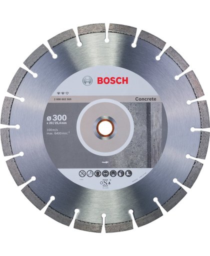 Bosch - Diamantdoorslijpschijf Expert for Concrete 300 x 20,00+25,40 x 2,8 x 12 mm