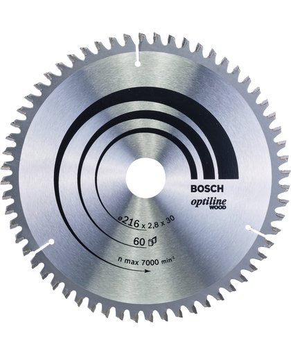 Bosch - Cirkelzaagblad Optiline Wood 216 x 30 x 2,8 mm, 60