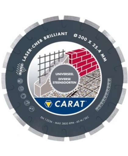 Carat Diamantzaagblad - Universeel Nat 300 mm Asgat 30