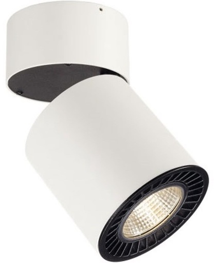SUPROS CL ceiling luminaire, round, white, 3000lm, 3000K SLM LED, 60° Reflektor