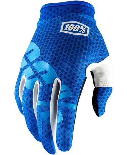 100% iTrack fietshandschoenen Kinderen blauw Handschoenmaat L