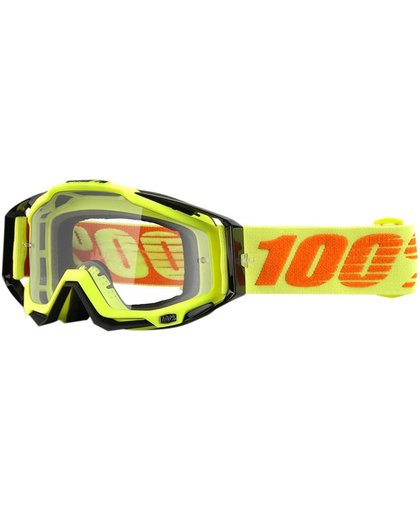 100% Crossbril Racecraft Attack Yellow/Clear