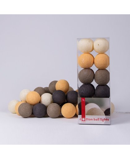 Cotton Ball Lights Lichtslinger Clay – 20 Cotton Balls – Kleikleurig