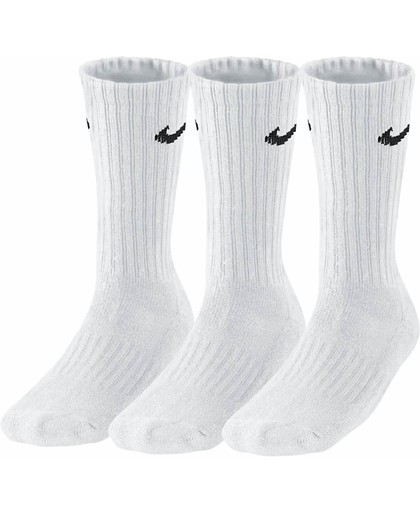 Nike 3 Pair Crew Sock - Sportsokken -  Algemeen - Maat 46 - 50 - Wit