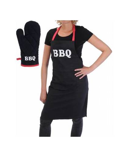 Bbq collection barbecue schort en barbecue handschoen