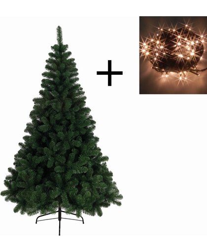 Everlands - Imperial Pine - Kunstkerstboom 210 cm hoog - Met losse kerstverlichting 1-2-Glow