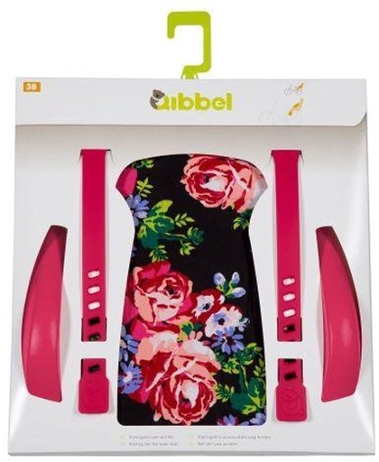 Qibbel Stylingset Voor Qibbel Achterzitje Roses Zwart/rood Q334