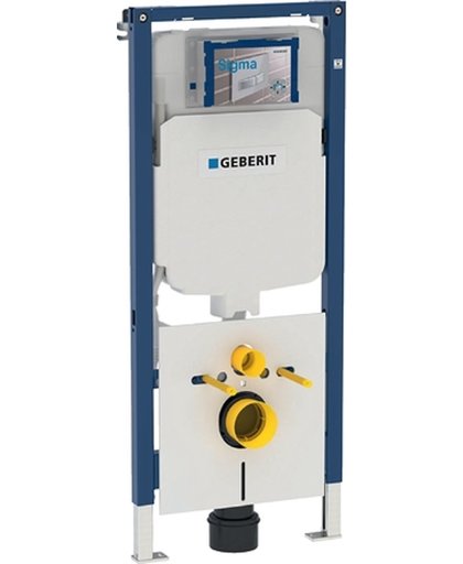 Geberit DuoFix element voor wandwc, 114cm, met sigma inbouwreservoir 8cm, voor wand wc's tot 70cm lang