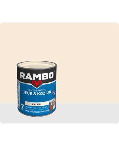 Rambo Deur & Kozijn pantserbeits zijdeglans dekkend RAL 9001 750 ml