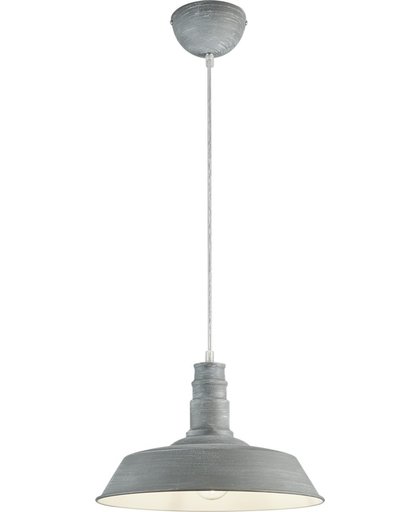 Reality, Hanglamp, Will 1xE27, max.60,0 W Armatuur: Metaal, Beton kleur Ø:36,0cm, H:150,0cm
