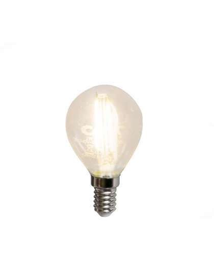 Calex kogellamp LED filament 2W (vervangt 20W) kleine fitting E14 helder