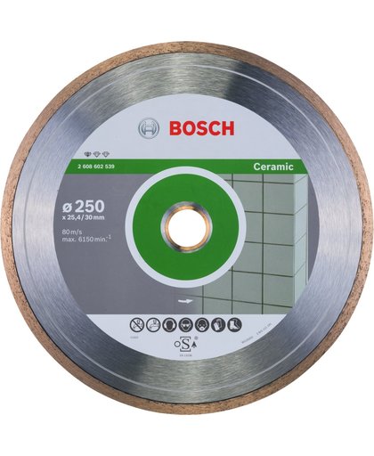 Bosch - Diamantdoorslijpschijf Standard for Ceramic 250 x 30+25,40 x 1,6 x 7 mm