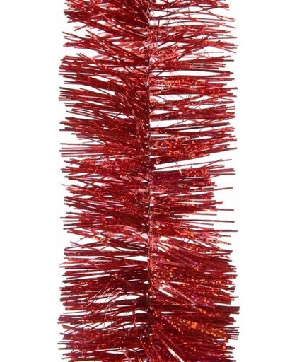 Kerst rode glitter folieslinger Christmas Red 270 cm