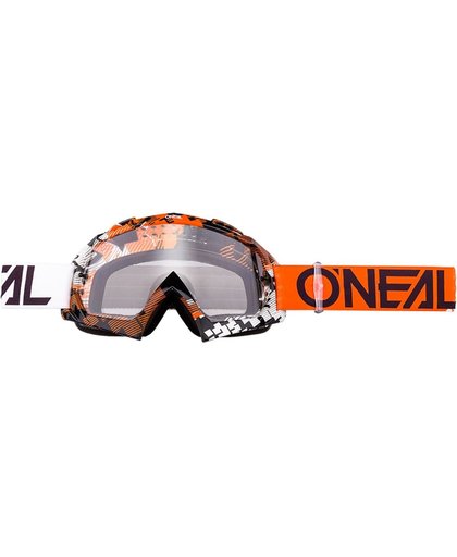 O'Neal Crossbril B10 Pixel Orange/White/Clear