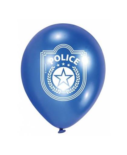 Politie feest ballonnen 6 stuks