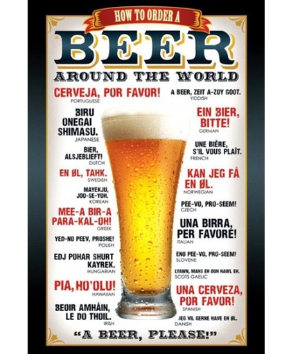 Poster bier 61 x 91,5 cm