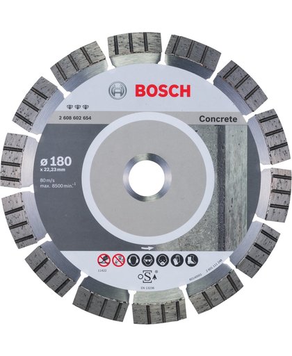 Bosch - Diamantdoorslijpschijf Best for Concrete 180 x 22,23 x 2,4 x 12 mm