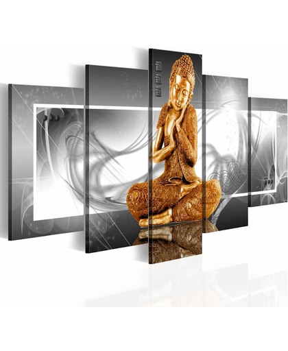 Schilderij - Gouden Boeddha