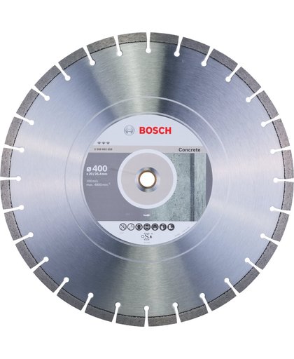 Bosch - Diamantdoorslijpschijf Best for Concrete 400 x 20,00+25,40 x 3,2 x 12 mm