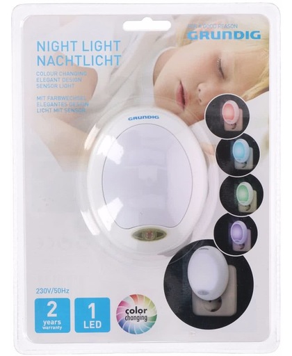 LED nachtlampje kleur met sensor