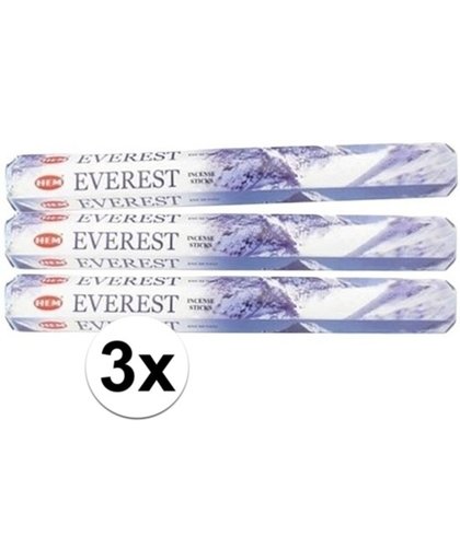 3x pakje wierook stokjes Everest