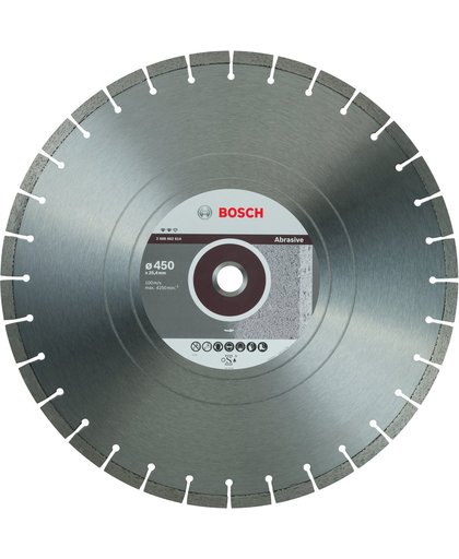 Bosch - Diamantdoorslijpschijf Expert for Abrasive 450 x 25,40 x 3,6 x 12 mm