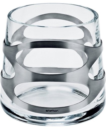 Stelton Embrace Mini - Vaas - h10 cm - RVS/Glas