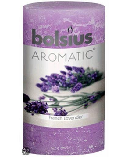 Bolsius Geurkaars Stompkaars rustiek geur 100/58 French lavendel
