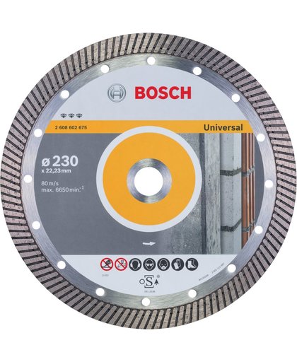 Bosch - Diamantdoorslijpschijf Best for Universal Turbo 230 x 22,23 x 2,5 x 15 mm