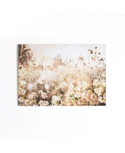 Art for the Home - Layered Meadow Landscape - Canvas - 100x70 cm