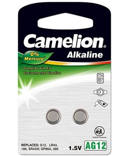 Camelion Alkaline 0% Mecury AG12 15V blister 2