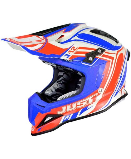 Just1 Crosshelm J12 Flame Red/Blue-S