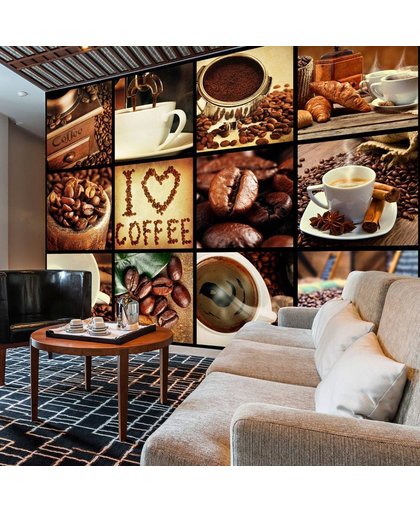 Fotobehang - Koffie- Collage