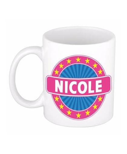 Nicole naam koffie mok / beker 300 ml - namen mokken