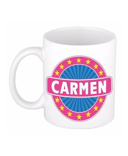 Carmen naam koffie mok / beker 300 ml - namen mokken
