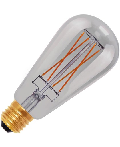 Segula rustikalamp LED filament rookglas grijs 6W (vervangt 25W) grote fitting E27