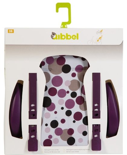 Qibbel Stylingset Voor Qibbel Achterzitje Dots Paars Q314