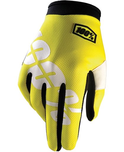 100% Handschoenen Itrack Neon Yellow-XL