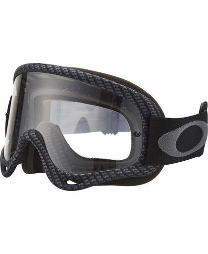 Oakley O-Frame MX true carbon fiber / clear - Goggle - Volwassenen - Lenscat. 3 - ☀ - Zwart