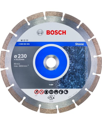 Bosch - Diamantdoorslijpschijf Standard for Stone 230 x 22,23 x 2,3 x 10 mm