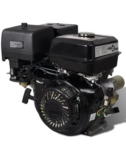 vidaXL Benzinemotor 15 PK 9.6 kW zwart
