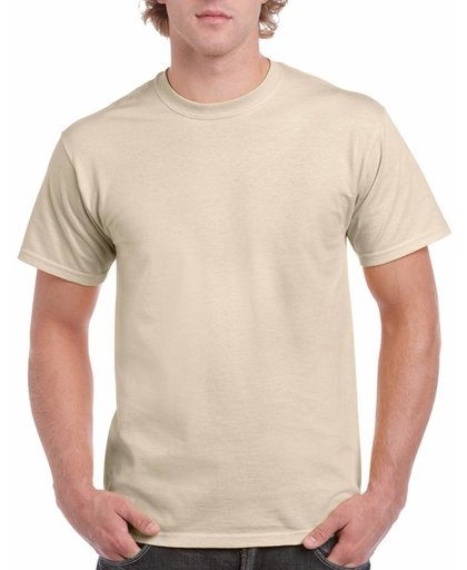 Zandkleur katoenen shirt voor volwassenen 2XL (44/56)